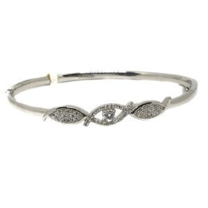 925 Sterling Silver CZ Diamond Bracelet MGA - BRS0405