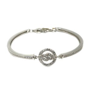 925 Sterling Silver Round Shape Bracelet MGA - BRS0353