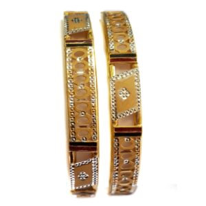 22k Gold Simple Design Kadli Bangles MGA - GK061