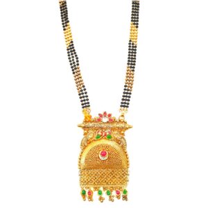 22k Gold Antique Oxidised Mangalsutra MGA - GM041