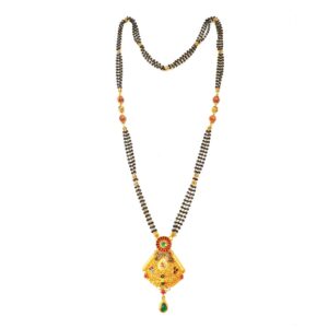 916 Gold antique Oxidised mangalsutra MGA - GM039