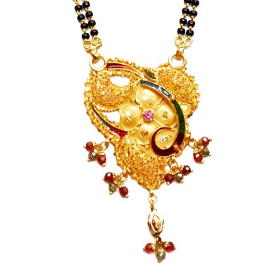 22k Gold Kalkatti Designer Mangalsutra MGA - GM033 - Image 2