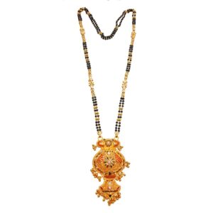 22kt Gold Kalkatti Meenakari Mangalsutra MGA - GM031