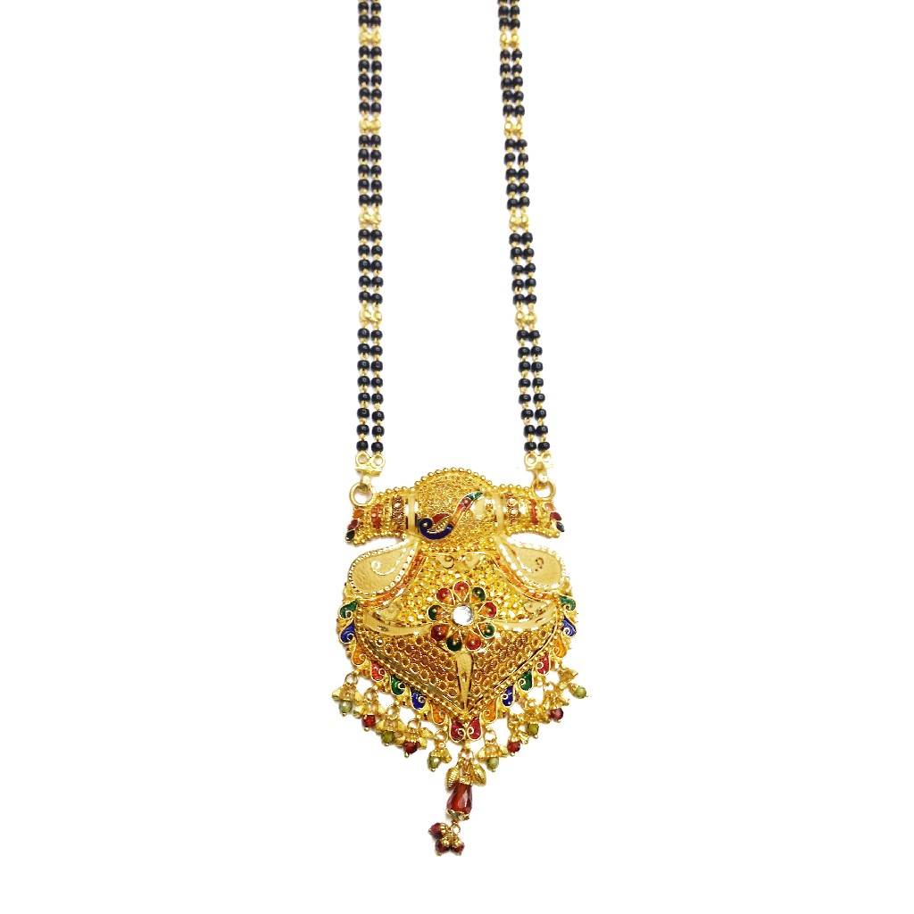 916 Gold Modern Peacock Mangalsutra MGA - GM022