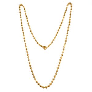 1 gram gold forming mala chain mga - mle0013