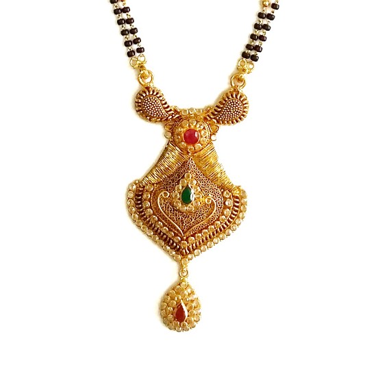 22k Gold Antique Mangalsutra MGA - GM010 - Image 2