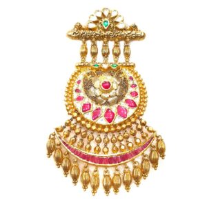 22k gold antique mala pendant mga - mgp005
