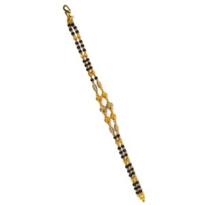 One gram gold forming two line mangalsutra bracelet mga - bre0071