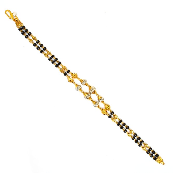 1 gram gold forming fancy bracelet mga - bre0074