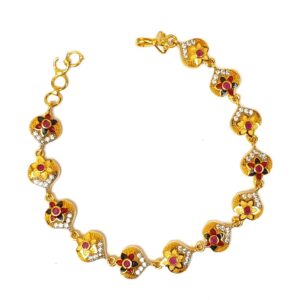 1 Gram Gold Forming Fancy Bracelet MGA - BRE0035