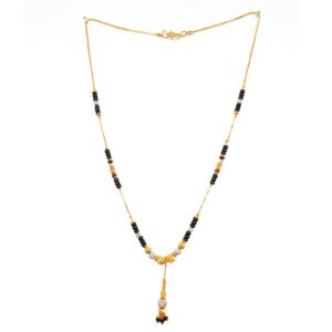 1 gram gold plated mangalsutra mga - mse0091