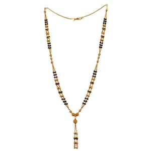 One gram gold forming fancy mangalsutra mga - mse0099