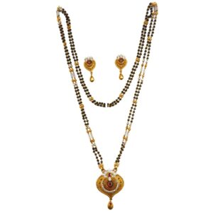 One gram gold forming designer mangalsutra mga - mse0118