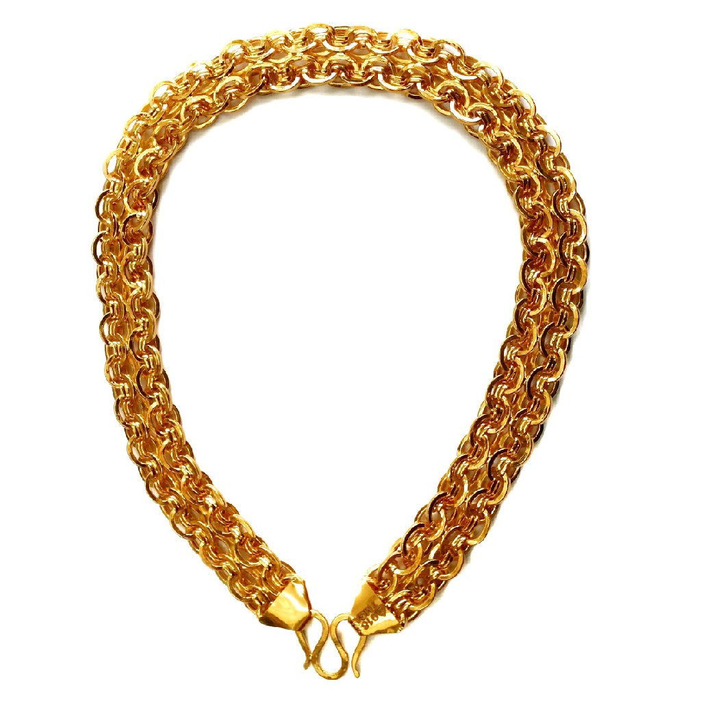 22k gold designer holo chain mga - ggc003