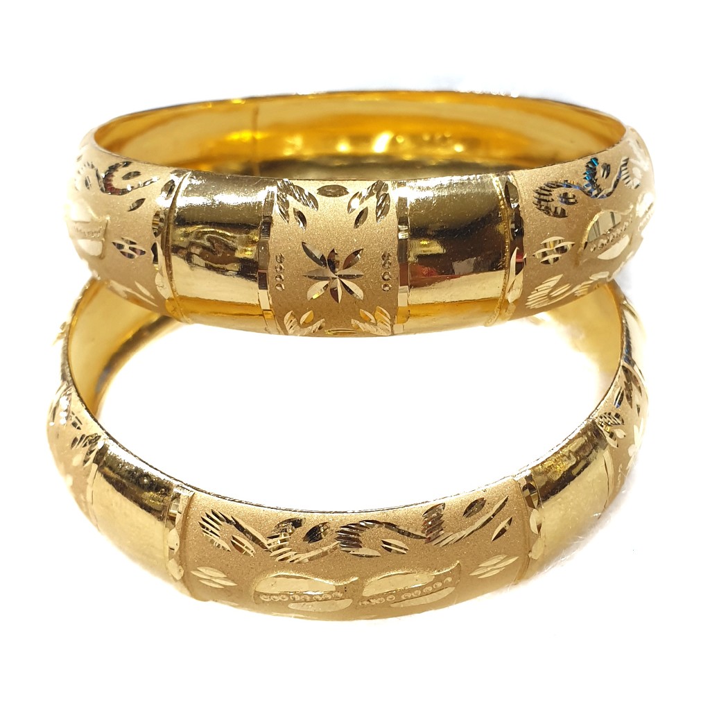 916 yellow gold Patla Bangles MGA - GP074