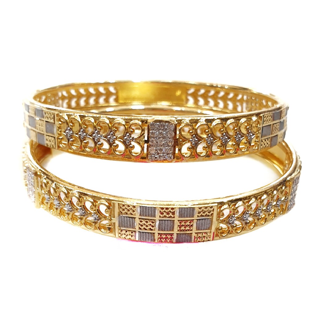 22kt Gold Copper Kadli Bangles MGA - GK047