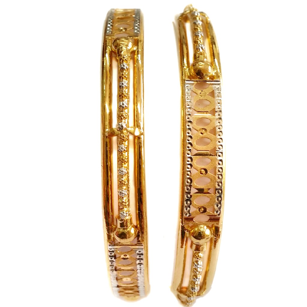 22k Gold designer Kadli Bangles MGA- GK045