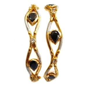 916 black stone designer Kadli Bangles MGA - GK044