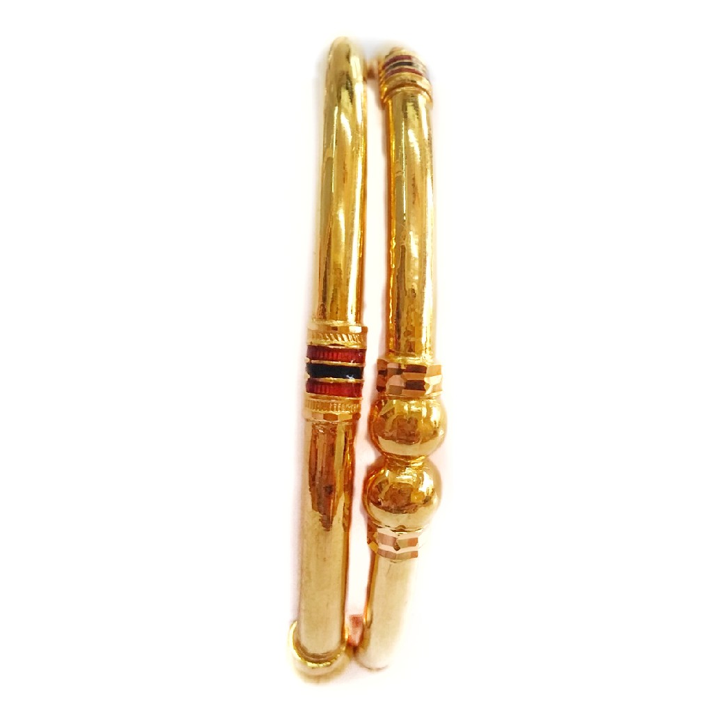 916 Gold Copper Kadli Bangles MGA - GK035