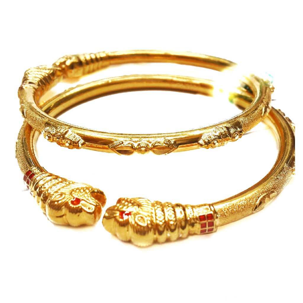 22k Gold Shihmora Gabha Kadli Bangles MGA - GK028