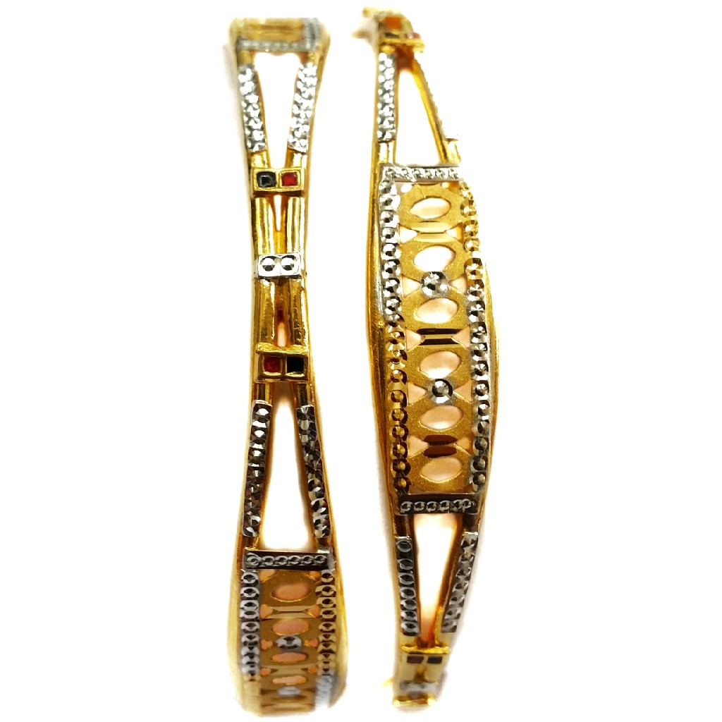 22k Gold Designer Copper Kadli Bangles MGA - GK017