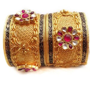 22k gold antique rajputana baloya mga - gp014
