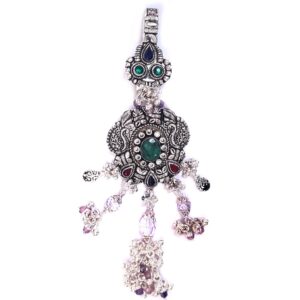 Green Diamond Antique Peacock Silver Juda MGA - JUS0058