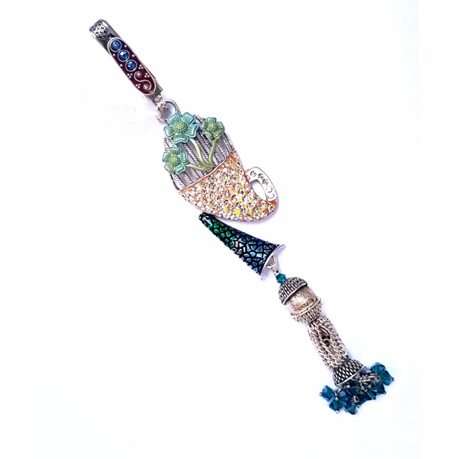 Green flower designer silver juda mga - jus0005