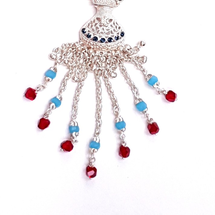 Meenakari colourful designer silver juda mga - jus0010 - Image 3