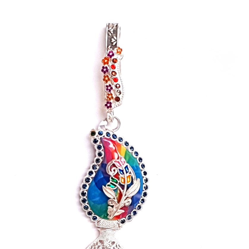 Meenakari colourful designer silver juda mga - jus0010 - Image 2
