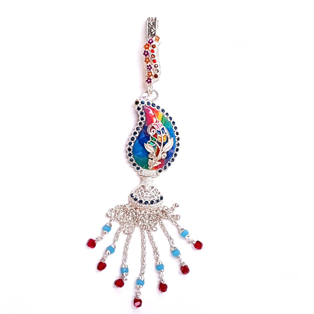 Meenakari colourful designer silver juda mga - jus0010
