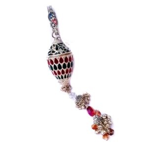 Rajwadi meenakari lighting silver juda mga - jus0002
