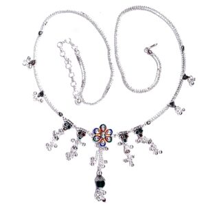 Meenakari fancy flower kandora mga - kns0010