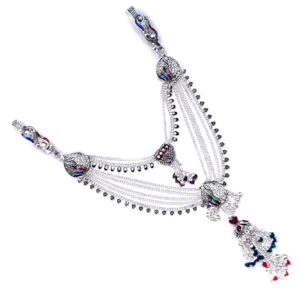2 clips fancy silver kandora mga - jus0074