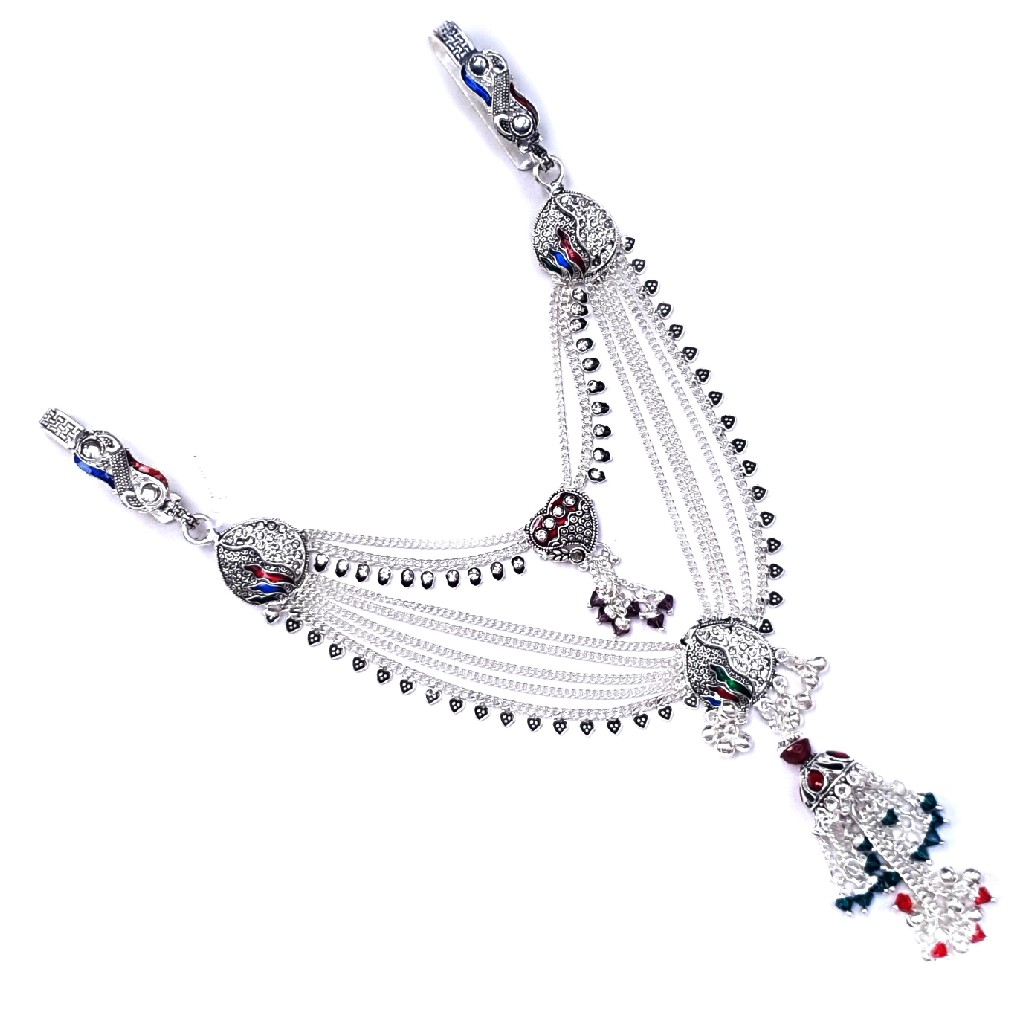 2 clips fancy silver kandora mga - jus0074