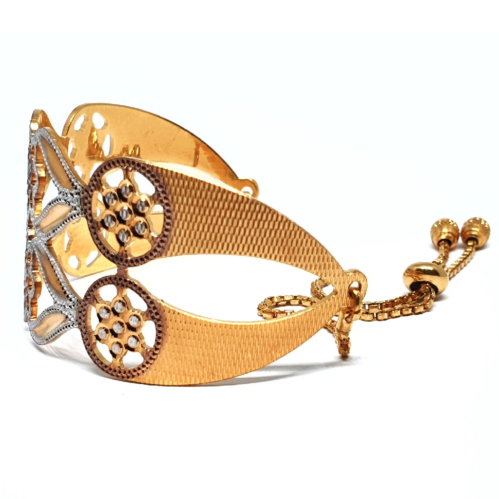 One gram gold forming fancy flower bracelet mga - bge0089 - Image 2