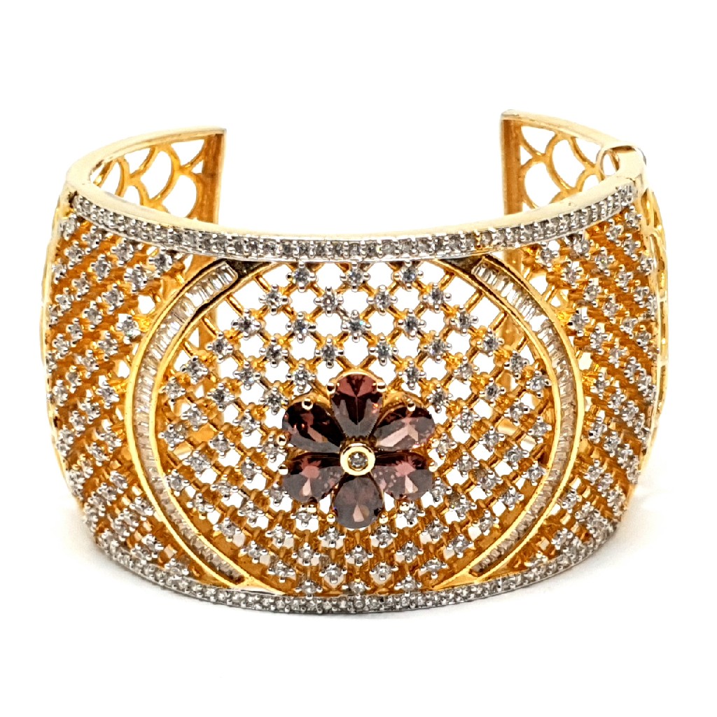 Micro gold forming fancy diamond bracelet mga - bge0102