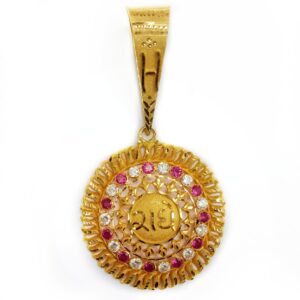 22k Gold Radhe Pendant MGA - GP001