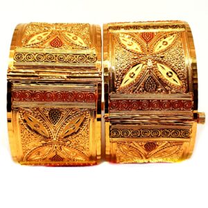 One gram gold forming kolkati bracelet mga - kpe0001