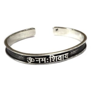 925 sterling silver gents om kada bracelet mga - brs0329