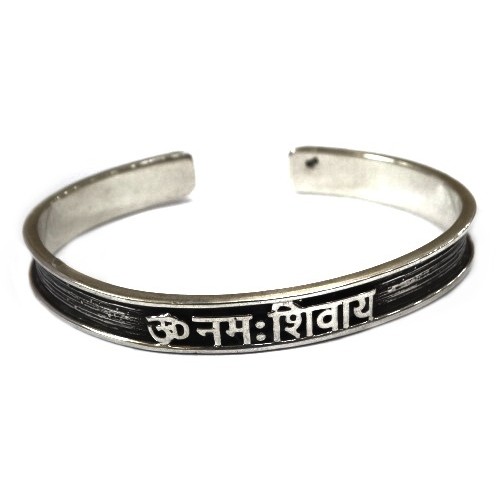925 sterling silver gents om kada bracelet mga - brs0329