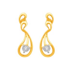 18k gold real diamond fancy earring mga - sdg0009