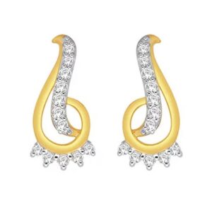 18k gold real diamond fancy earring mga - rde007