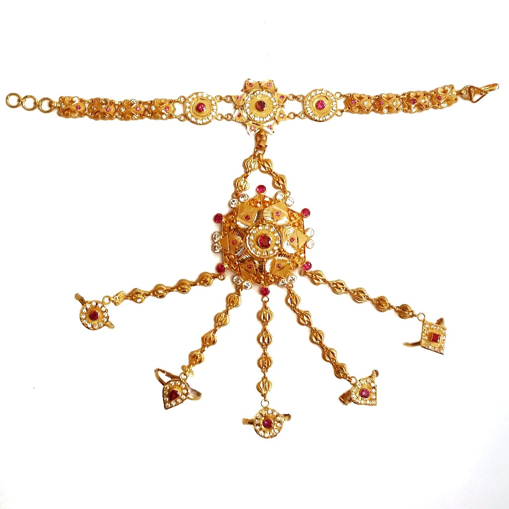 22k gold kalkutti poncho mga - gp0012