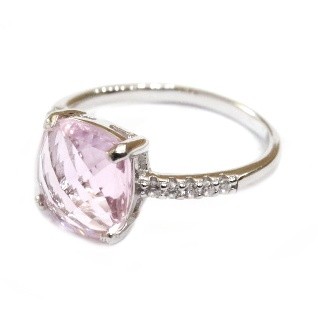 925 Sterling Silver Fancy Colour Stone Ring MGA - LRS1554 - Image 2