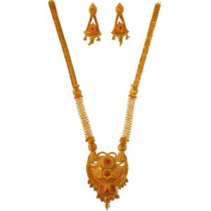 1 gram gold forming necklace set mga - gfn0033