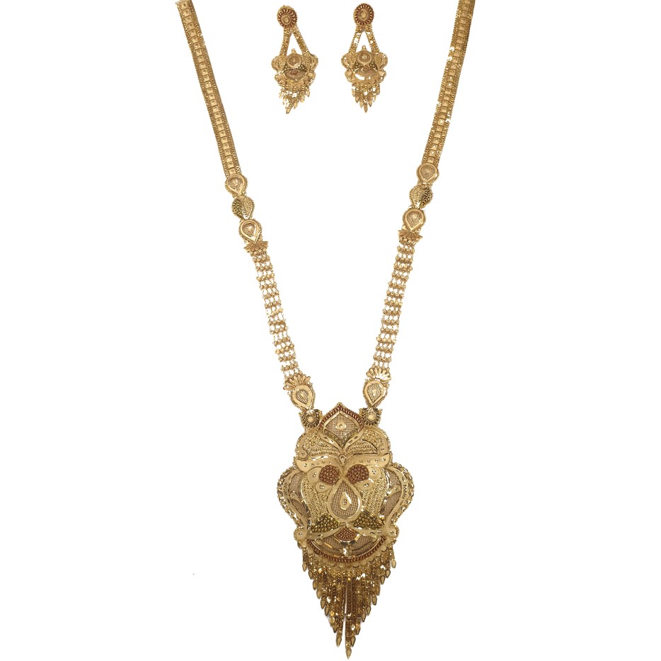 One Gram Gold Vorming Necklace Set MGA - GFN0029