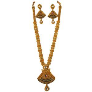 1 gram gold forming necklace set mga - gfn0023