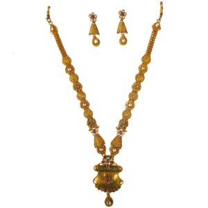 1 gram gold forming necklace set mga - gfn0022