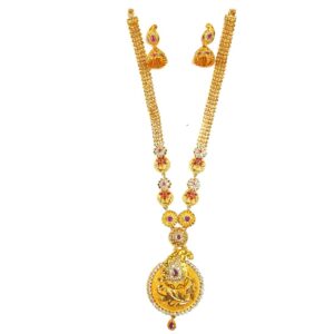 1 gram gold forming necklace set mga - gfn0015